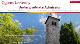 
                            8. Undergraduate Admission, Queen's University, Canada |