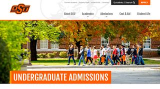 
                            11. Undergraduate Admissions | Oklahoma State University