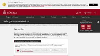 
                            5. Undergraduate admissions | University of Ottawa