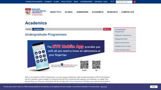 
                            3. Undergraduate Programmes - NTU Singapore