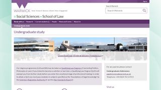 
                            11. Undergraduate study - Law - University of Warwick