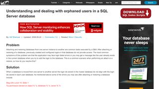 
                            7. Understanding and dealing with orphaned users in a SQL Server ...