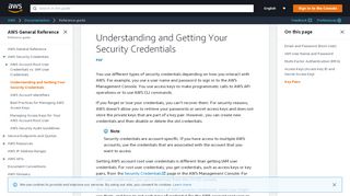 
                            6. Understanding and Getting Your Security Credentials - Amazon Web ...