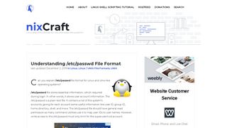 
                            4. Understanding /etc/passwd File Format - nixCraft