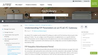 
                            13. Understanding FIP Parameters on an FCoE-FC Gateway - TechLibrary ...