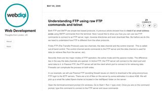 
                            9. Understanding FTP using raw FTP commands and telnet by Web ...