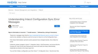 
                            7. Understanding Intacct Configuration Sync Error Messages – Nexonia