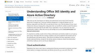 
                            5. Understanding Office 365 identity and Azure Active ... - Microsoft Docs