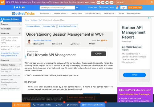 
                            10. Understanding Session Management in WCF - Dot Net Tricks