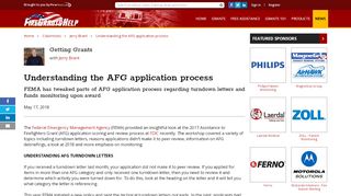 
                            6. Understanding the AFG application process - Fire Grants Help