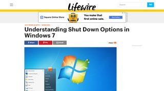 
                            11. Understanding the Many Shut Down Options in Windows 7 - Lifewire