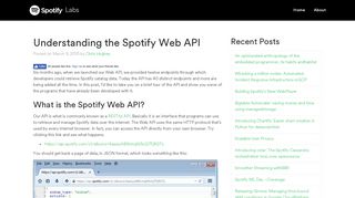 
                            2. Understanding the Spotify Web API | Labs