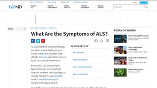 
                            10. Understanding the Symptoms of ALS, or Lou Gehrig's Disease - WebMD