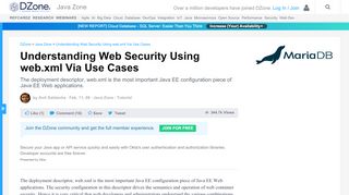 
                            10. Understanding Web Security Using web.xml Via Use Cases - DZone ...