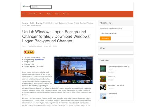 
                            4. Unduh Windows Logon Background Changer (gratis) / Download ...