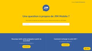 
                            4. Une question à propos de JIM Mobile