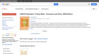 
                            10. UNECE Standard: Turkey Meat - Carcases and Parts, 2009 Edition