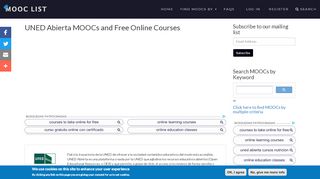 
                            13. UNED Abierta MOOCs and Free Online Courses | MOOC List