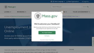 
                            10. Unemployment Insurance (UI) Online | Mass.gov