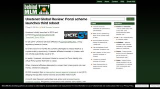 
                            4. Unetenet Global Review: Ponzi scheme launches third reboot