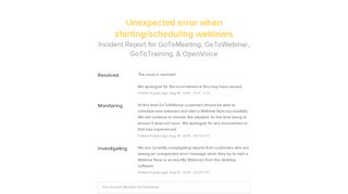 
                            6. Unexpected error when starting/scheduling webinars - GoToMeeting ...