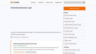 
                            5. Unfranchise Business Login