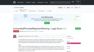 
                            5. UnhandledPromiseRejectionWarning - Login Error · Issue #26 ...