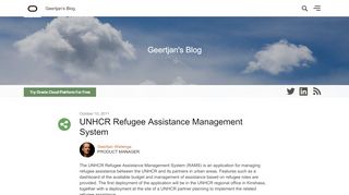 
                            7. UNHCR Refugee Assistance Management System | Oracle ...