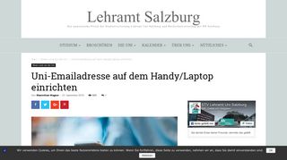 
                            7. Uni-Emailadresse auf dem Handy/Laptop einrichten - Lehramt Salzburg