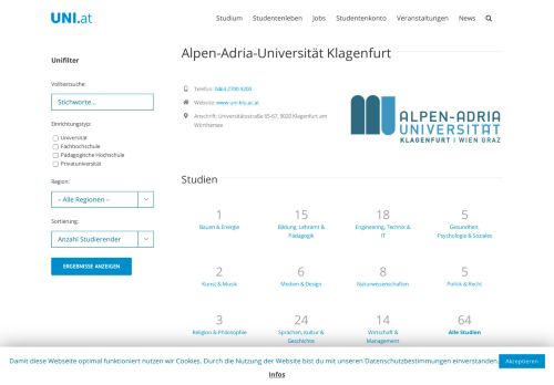 
                            13. UNI Klagenfurt - Alpen-Adria-Universität Klagenfurt - UNI.at