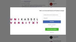 
                            7. Uni-Termine und Tipps - 23.3.:... - Universität Kassel | Facebook