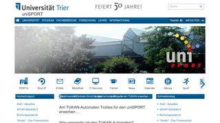 
                            2. Uni Trier: uniSPORT - Am TUKAN erwerben ...