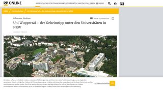 
                            11. Uni Wuppertal – die Geheimtipp-Universität in NRW - RP Online