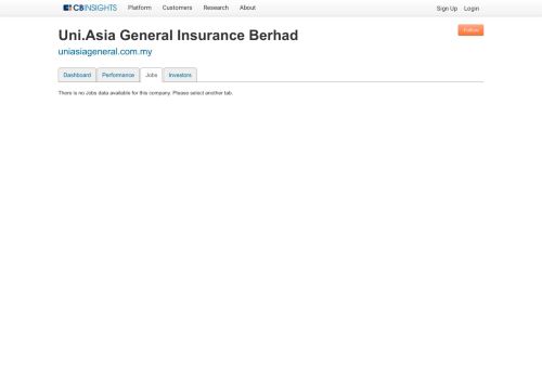 
                            11. Uni.Asia General Insurance Berhad Jobs - CB Insights