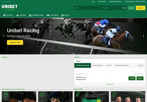 
                            2. Unibet Australia - Horse Racing and Sports Betting Online