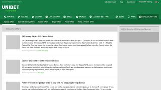 
                            6. Unibet Bonus | Online Sports, Casino & Poker Offers | Unibet Promotions