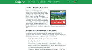 
                            7. Unibet Konto - Opret login & odds med det samme! - Livetipsportal.com
