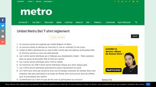 
                            12. Unibet Metro Bet T-shirt règlement | Metro