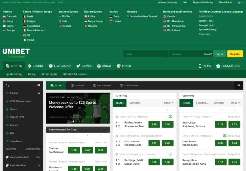 
                            3. Unibet - Online Betting and Live Betting