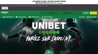 
                            1. Unibet.fr : Paris sportifs, Turf, Hippiques et Poker en ligne.