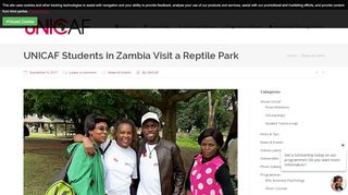 
                            7. UNICAF - Scholarship Programme | UNICAF Students in Zambia Visit ...