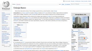 
                            10. Unicaja Banco - Wikipedia, la enciclopedia libre