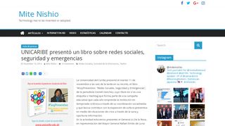 
                            4. UNICARIBE presentó un libro sobre redes sociales, seguridad y ...