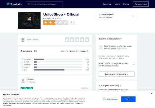 
                            13. UniccShop - Official Reviews | Read Customer Service Reviews of ...