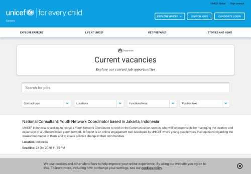 
                            6. UNICEF - Vacancies