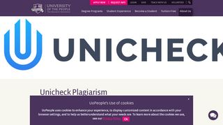 
                            9. Unicheck Plagiarism | University of the People