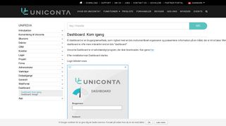 
                            4. Uniconta | Dashboard. Kom igang | Uniconta