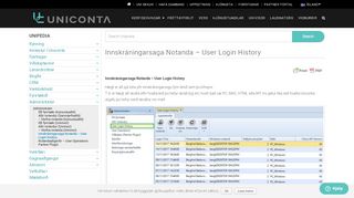 
                            1. Uniconta | Innskráningarsaga Notanda - User Login History | Uniconta