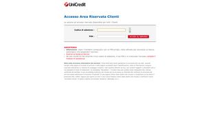 
                            3. UniCredit Family Financing Bank Spa - Accesso Area Riservata Clienti