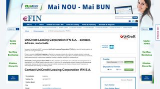 
                            8. UniCredit Leasing Corporation IFN SA - contact, adresa ... - Efin.ro